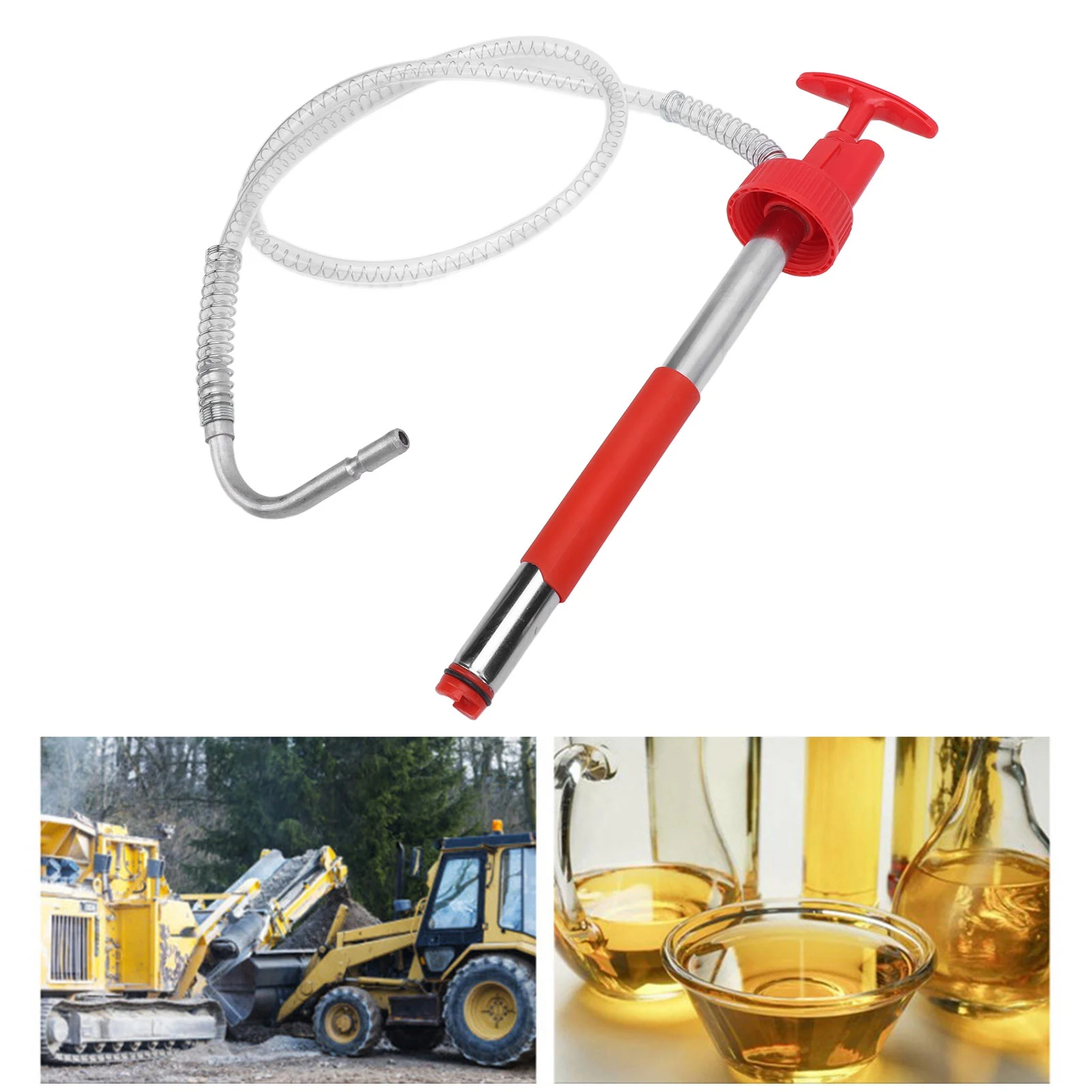 Portable Oil Hand Pump Long Lasting  Fit ABS Rubber Multipurpose Time Saving Fluid Transfer Pump for Home for Outdoor