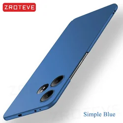 Ultra Thin Hard PC Matte Shockproof Phone Case by ZROTEVE for Realme GT Neo 6 SE (Simple Blue)