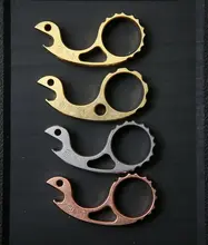 

EDC Titanium Alloy Copper Brass Bottle Opener Pendant Portable Pocket Multi Tool
