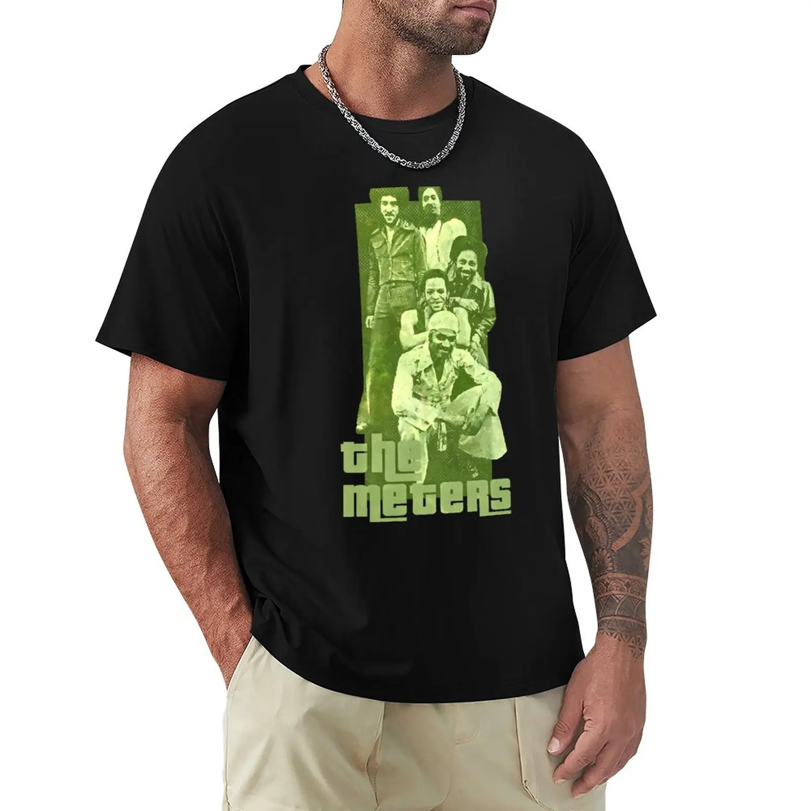 

The Meters New Orleans Funk T-Shirt Short sleeve tee for a boy funnys mens white t shirts