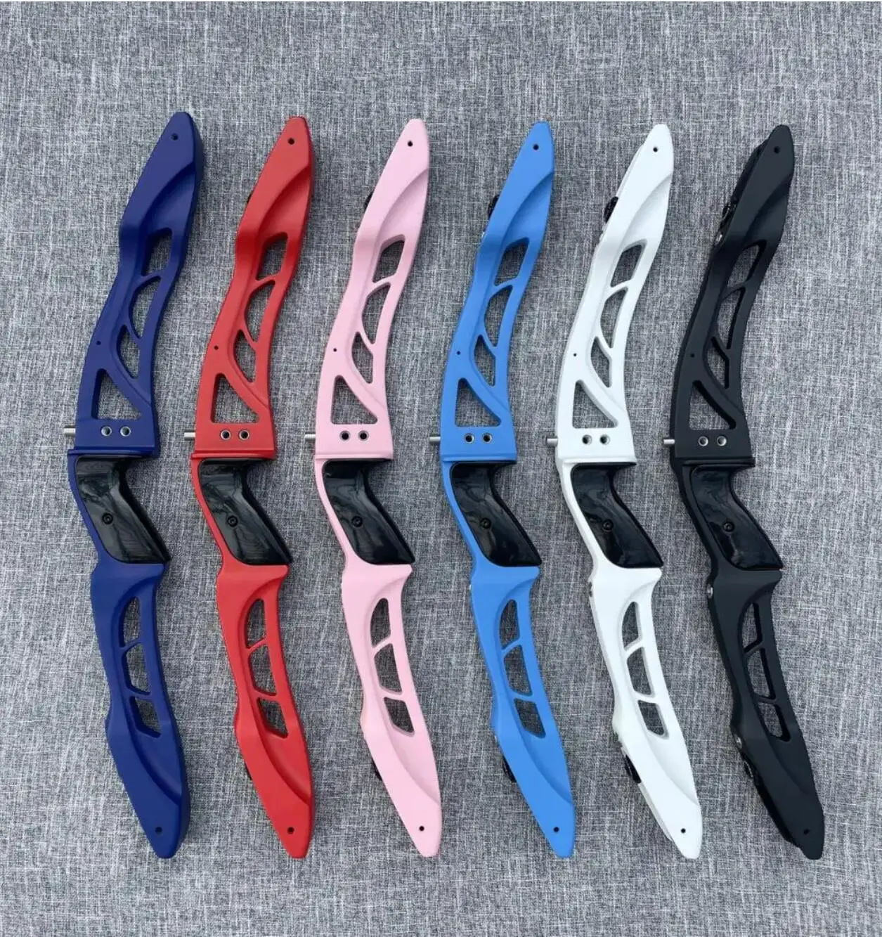 JUNXING F165 Recurve Bow Riser 25inch Aluminum Alloy right-handed archery bow hand or 1pair limbs or 1pc bowstring