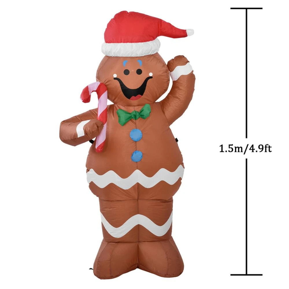 thumbnail image 1 of Inflables navideños, muñeco de nieve brillante, pingüinos, Papá Noel con decoración LED incorporada para fiesta de Navidad, patio interior y exterior, 1 of 5