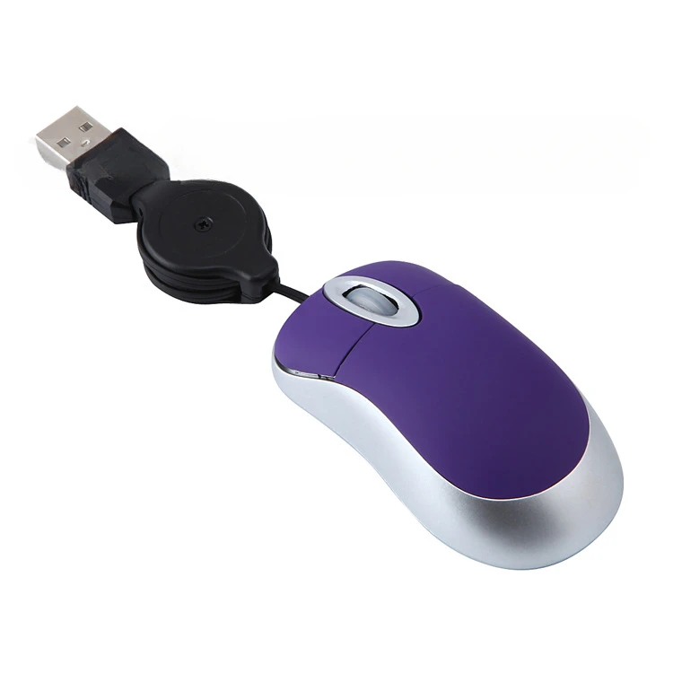 עכבר אופטי מיני מתקפל נייד מיני USB מחובר עכבר ארגונומי לבית משרד למחשב PC Laptop