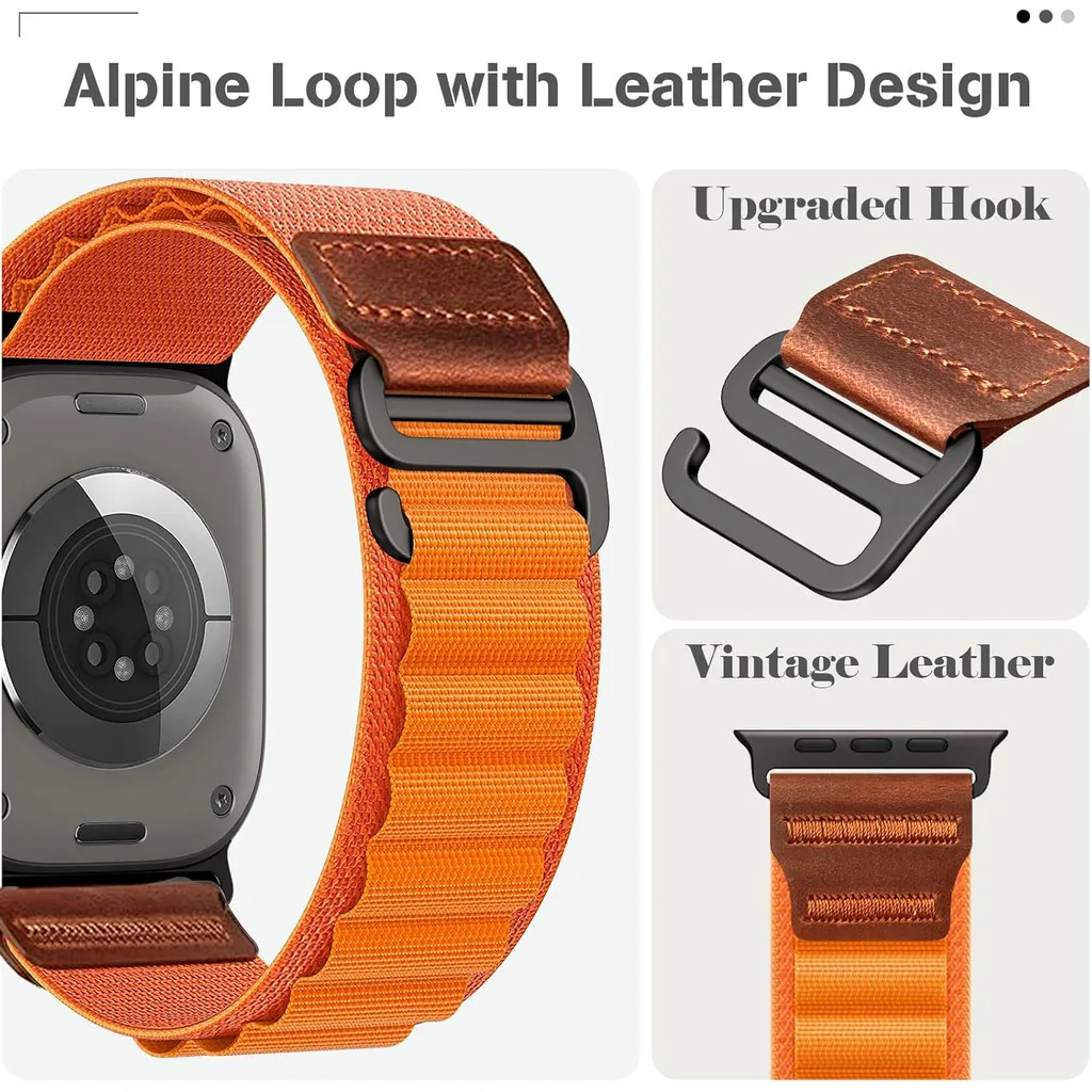 Premium Alpine Loop Leather Strap