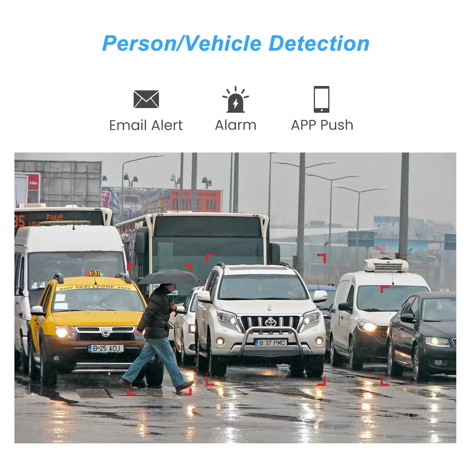 Anpviz 8MP 4K PoE IP Camera Outdoor Security Camera Color Night Vision Smart Motion Detection One-way Audio CCTV Camera H.265+ 3