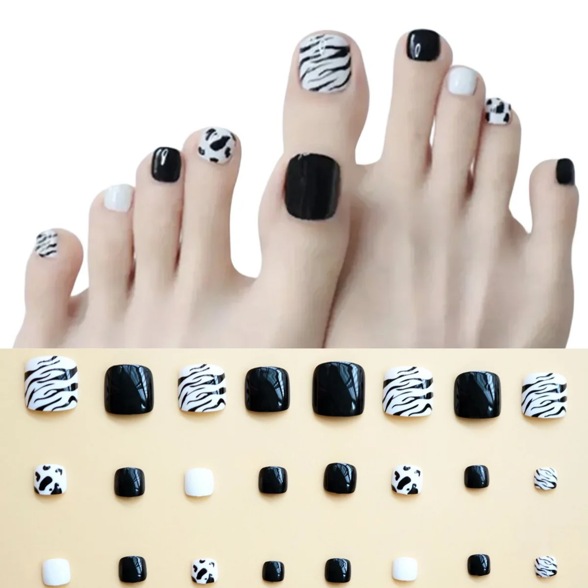 Zebra toes | Pink toe nails, Toe art designs, Pedicure designs toenails