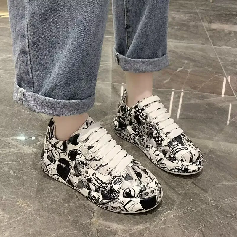 Vulcanized Shoes Women Casual Sneakers Fashion Flat Lace Up Outdoor Walking Sport zapatillas deportivas mujer zapatos de mujer