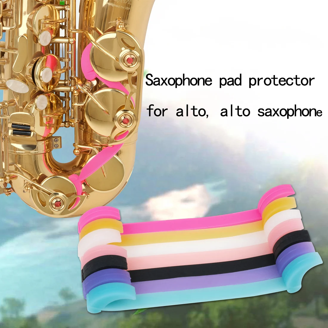 

Saxophone Key Pads Props Sax Pad Anti-Sticking Tool Silicone Saxophone Leather Pad Protector Alto/Tenor Saxophones Accessories