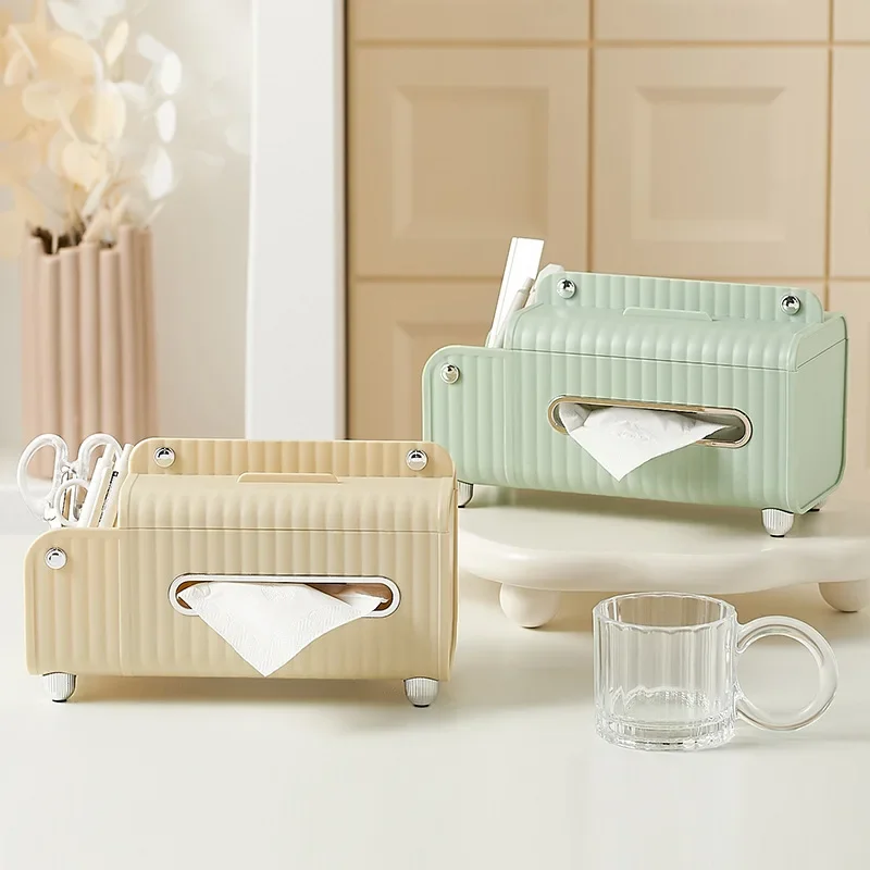 Paper Towel Box Multifunctional Desktop Remote Control Storage Paper Drawer Home Living Room Dining Room Coffee Table Decoration 3