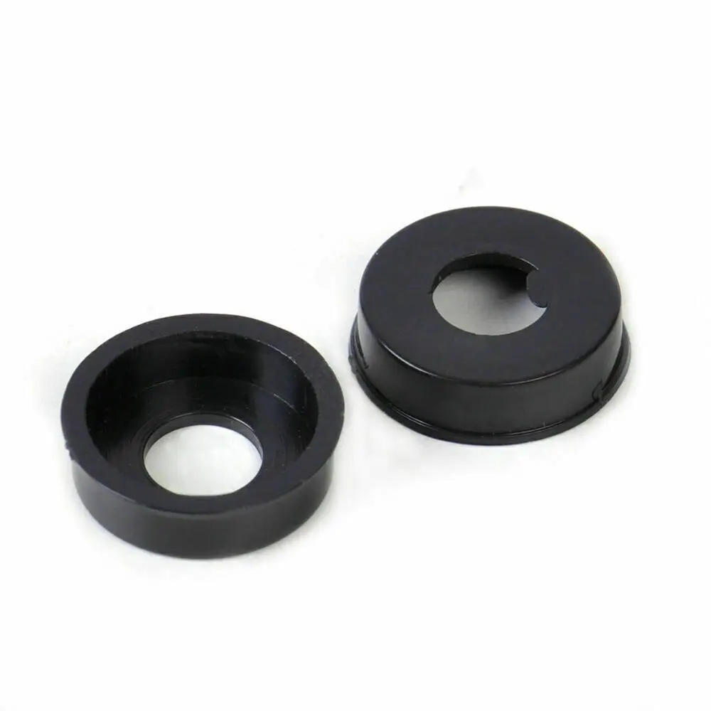 Screw cap 4pcs black for car truck van license plate frame