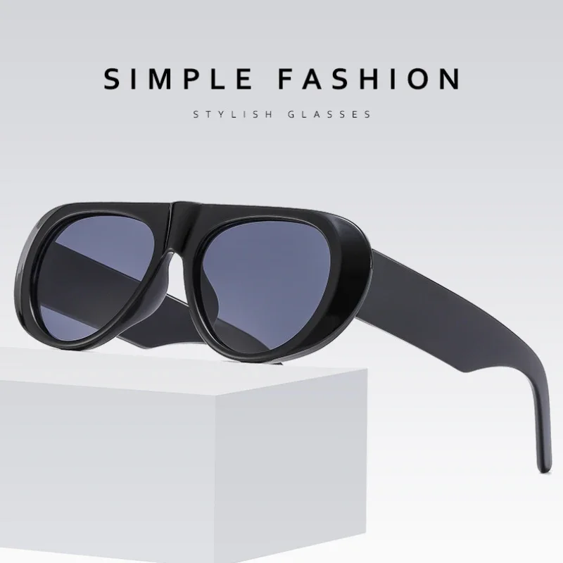 

Солнцезащитные очки круглой формы для отдыха, солнцезащитные очки с защитой от УФ-лучей в стиле ретро