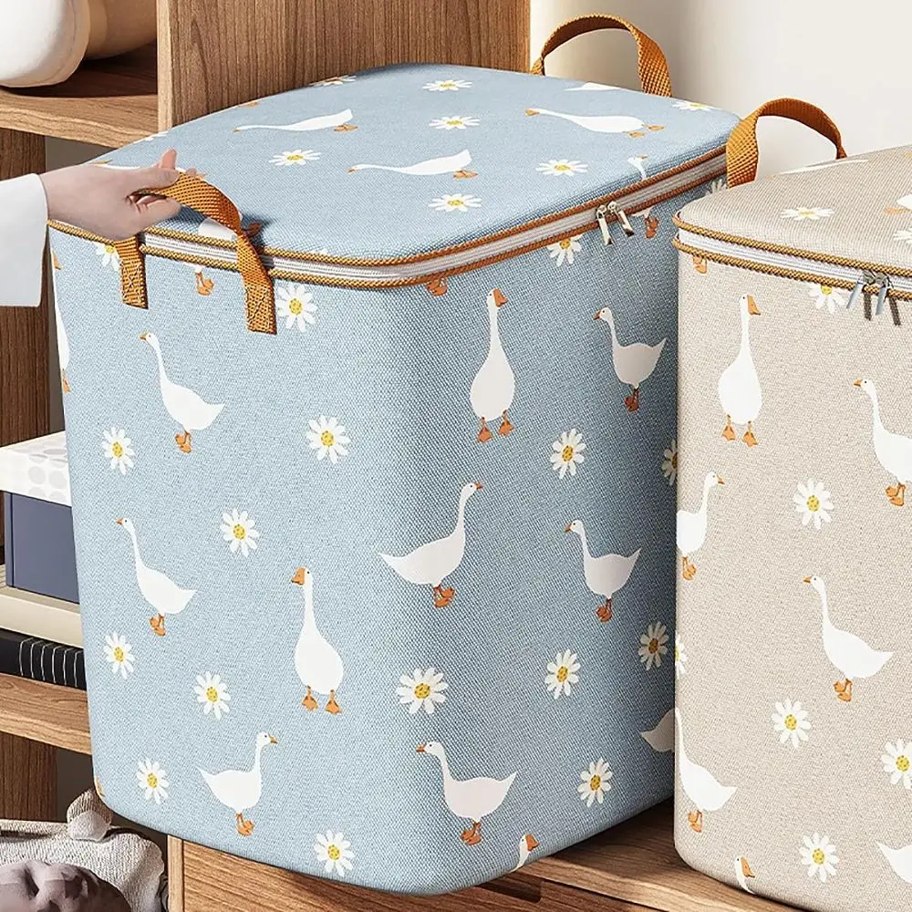 

Daisy Quilt Storage Bag Clothes Storage Bins Foldable Closet Organizer Storage Containers Sorting Storage Box with Handles