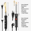110V/220V Plastic Welder Tool Kit Professional Plastic Welding Gun Bumper Repair Portable Plastic Welder Soldering Iron Kit 2