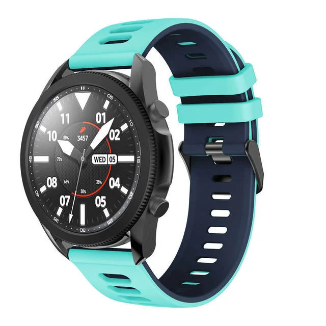 Silicone Sports Band Strap - Versatile 22mm/20mm Fitness Bracelet