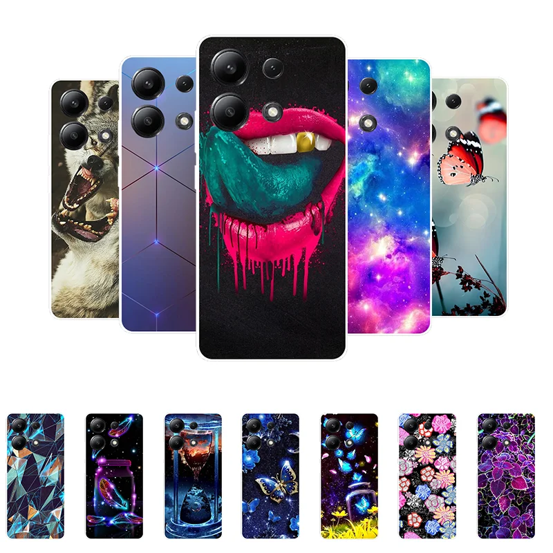 Per Redmi Note 13 Custodia 4G Paraurti Tpu Cover Posteriore Morbida In Silicone Per Xiaomi Redmi Note 13 Custodia 4G Note13 4G Fundas Cartoon