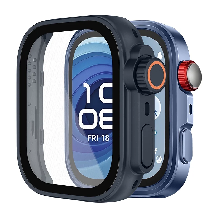 Ultra Protective Case with Tempered Glass Screen for Huawei Watch Fit Series