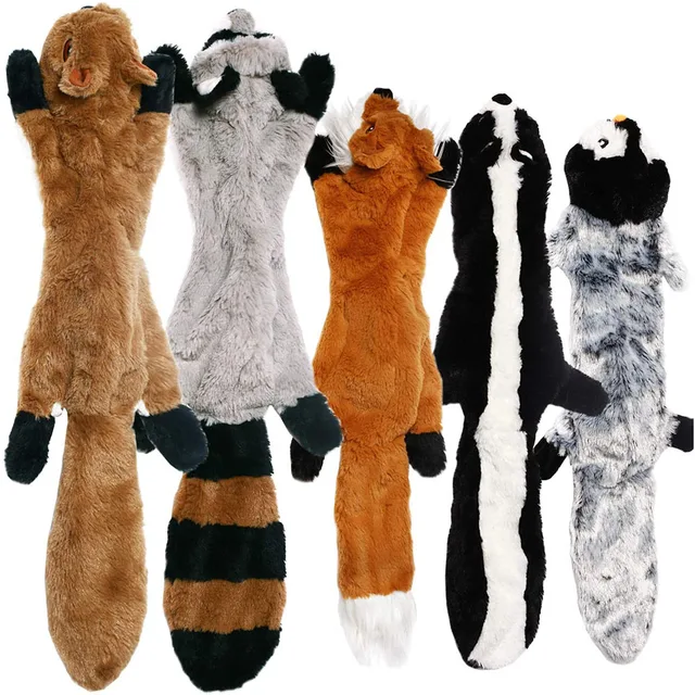Stuffingless Animal Squeaky Dog Toy 1