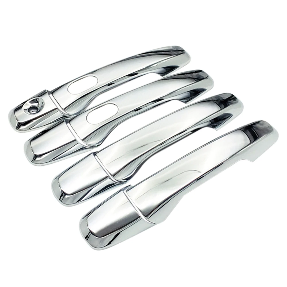 

8 шт., серебристая хромированная задняя крышка из АБС-пластика с отверстием для смартфона Ford Explorer 2011-2018