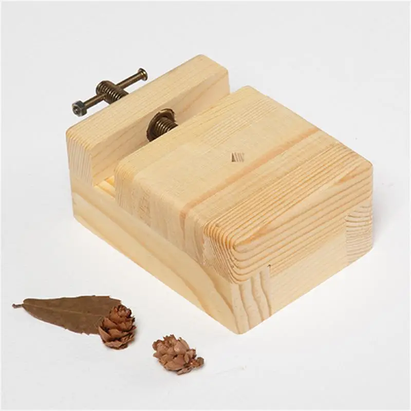 DIY Mini Wooden Flat Pliers Vise Clamp Table Bench Vice Seal Hand Tools Woodworking Carving Engraving Tools Home Accessories