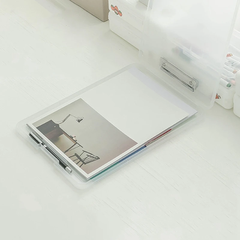 다기능 플라스틱 사무실 문구 보관함, A4 파일 가방, 시험지 보관