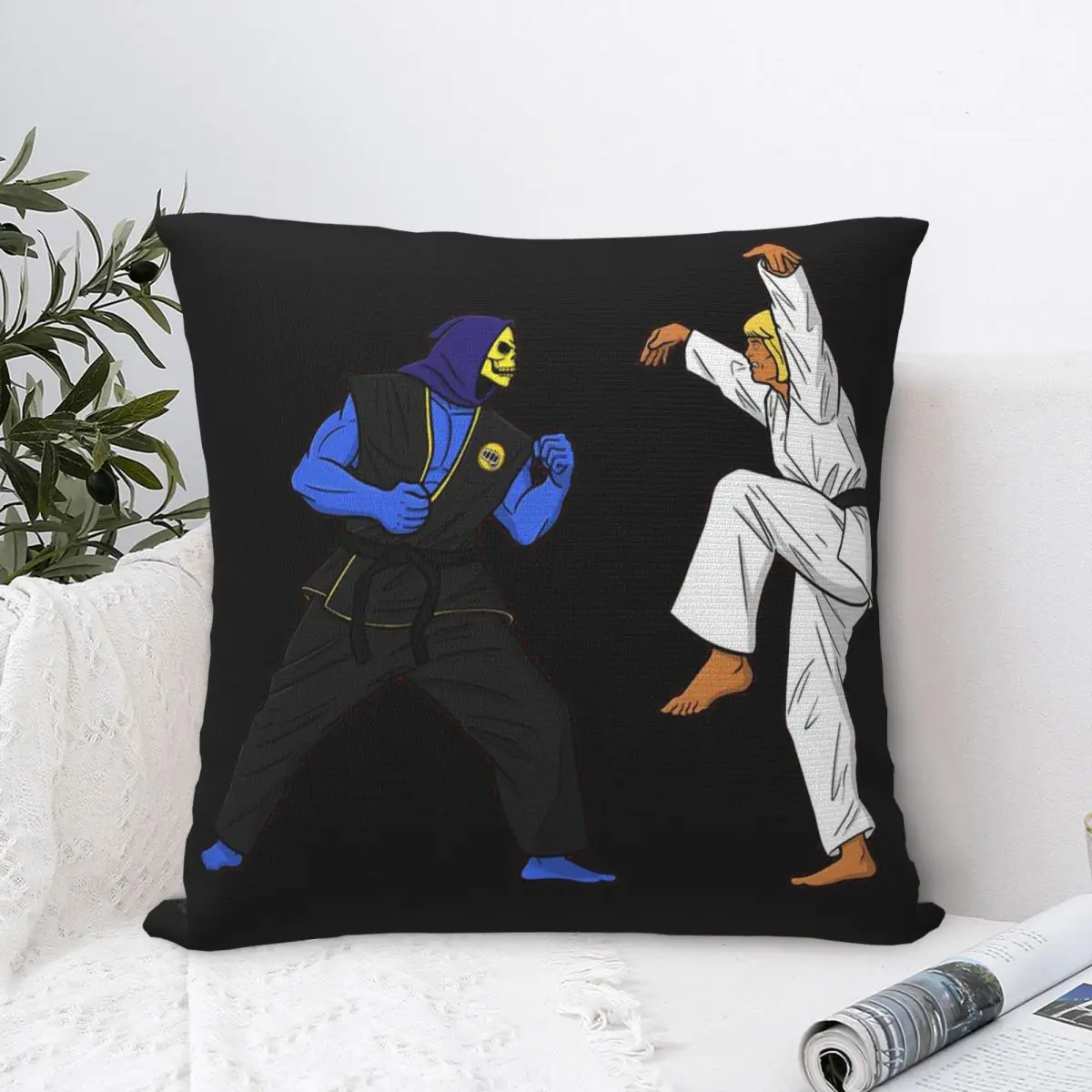 

Sweep The Leg Hug Pillowcase He-Man The Master Of The Universe Backpack Cojines Livingroom Printed Car Coussin Covers Decorative