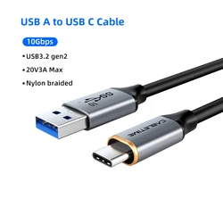 High - Speed USB A to USB C Cable - 10Gbps Data Transfer, 60W Fast Charging - 0.5m (USB C ro USB A)