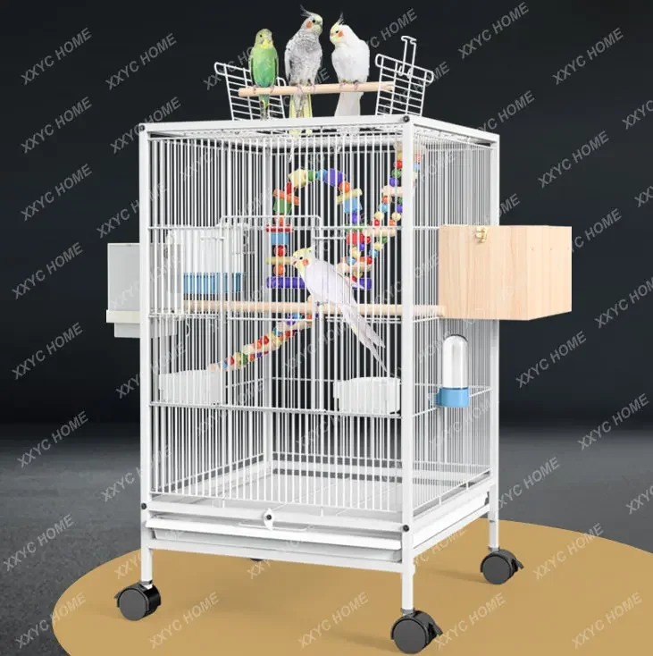 Parrot Cage Household Large Starling Tiger Skin Extra Large Cage Xuanfeng Special Breeding Bird