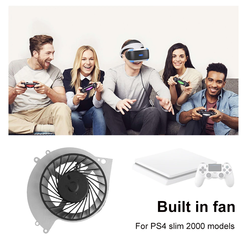 Internal Cooling Fan Cooler Parts for PS4 Slim 2000/1000/1100/1200/Pro 7000-7500 Host Controller Game Supplies