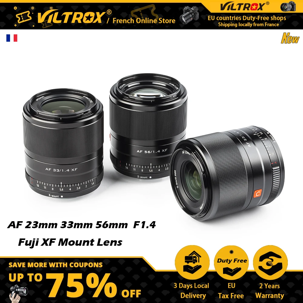 Viltrox 13Mm 23Mm 33Mm 56Mm F1.4 Obiettivo Fuji Messa A Fuoco Automatica Grande Apertura Aps-C Obiettivo Per Obiettivo Fujifilm X Mount X-T4 X30 Obiet