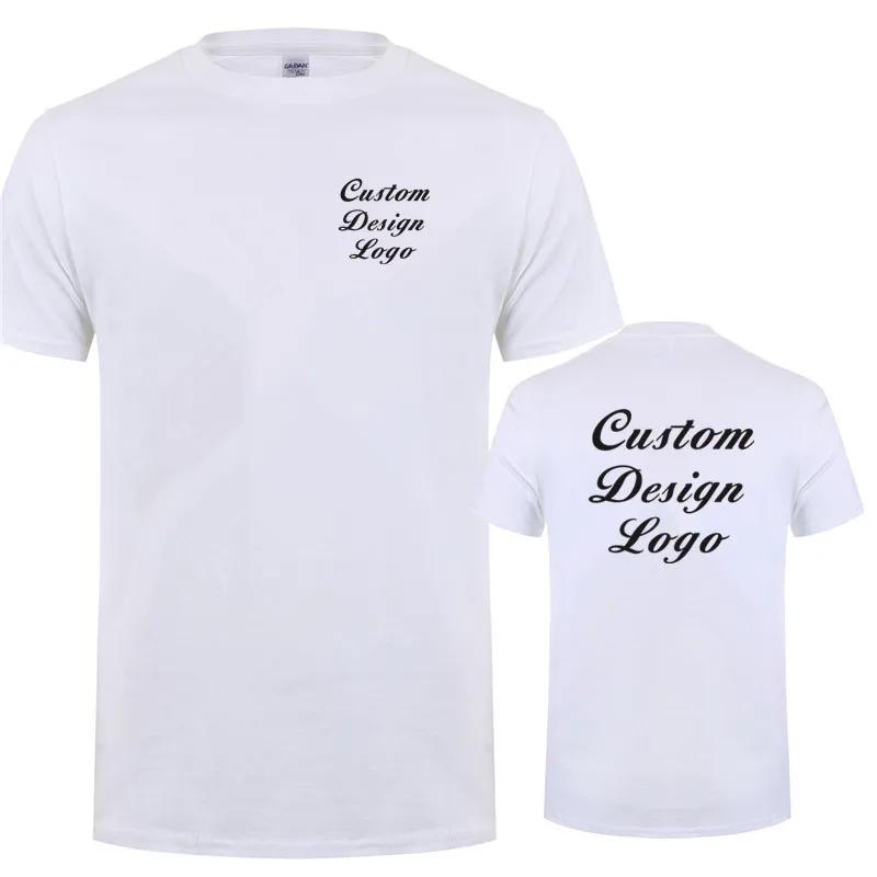 חולצת טי-שירט בעיצוב אישי עם הלוגו שלך לגברים, חולצות קז'ואל מבד כותנה עם שרוול קצר, חולצות מגניבות מותאמות אישית