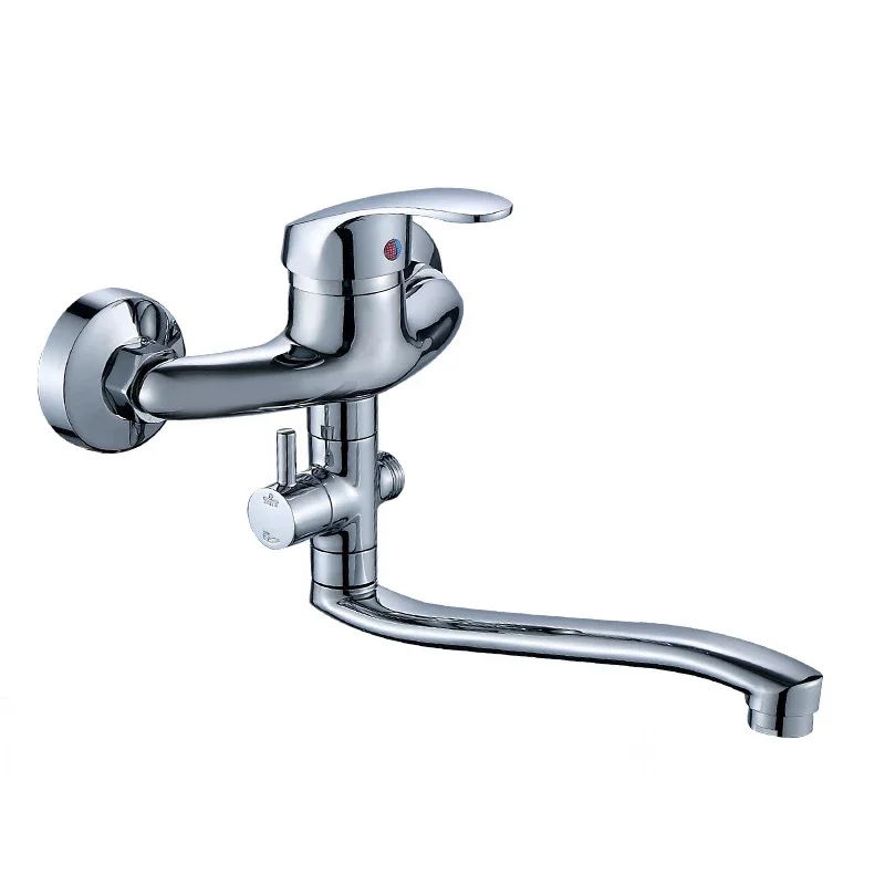 

Wall Mounted 25cm/30cm Length Outlet Pipe Rotating Bathroom Shower Faucet Set Cold Hot Water Mixer Tap With Handheld Shower Head
