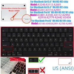Universal TPU/Silicone Keyboard Cover for 14 Laptops - US & EU Layouts (Silicone ANSI US)