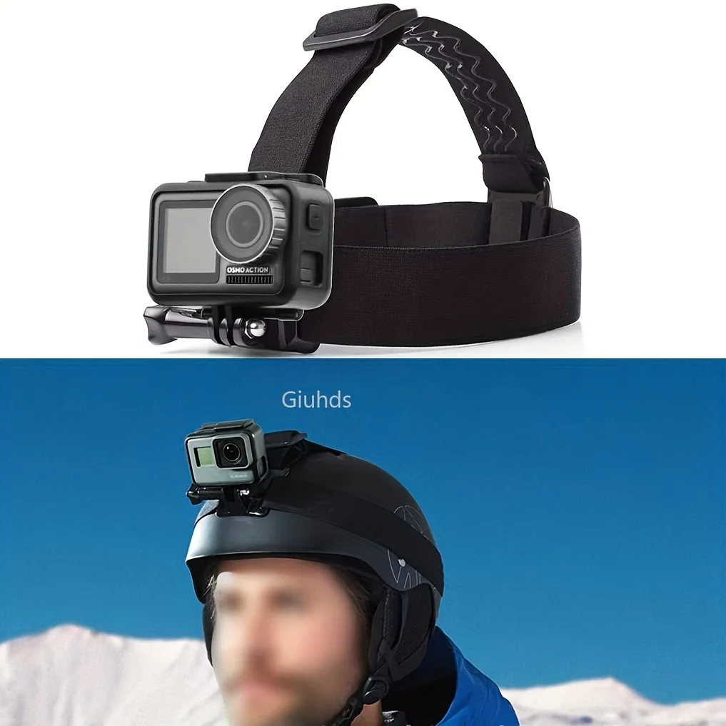 Sangle de Tête GoPro Réglable - Support Mains Libres pour Hero 12-4