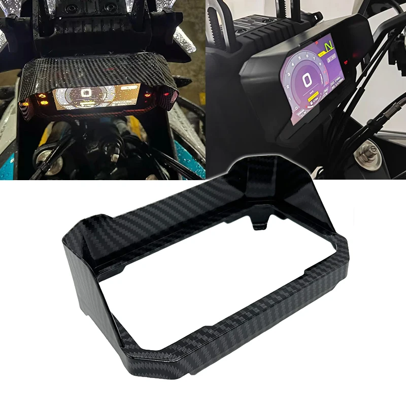 Carbon Black Sun Visor Instrument Hat - Motorcycle Cover Protection