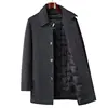 BATMO 2024 New Arrival Winter Top quality white duck down liner wool trench coat men,male thicked warm overcoat size M-4XL 9915 1