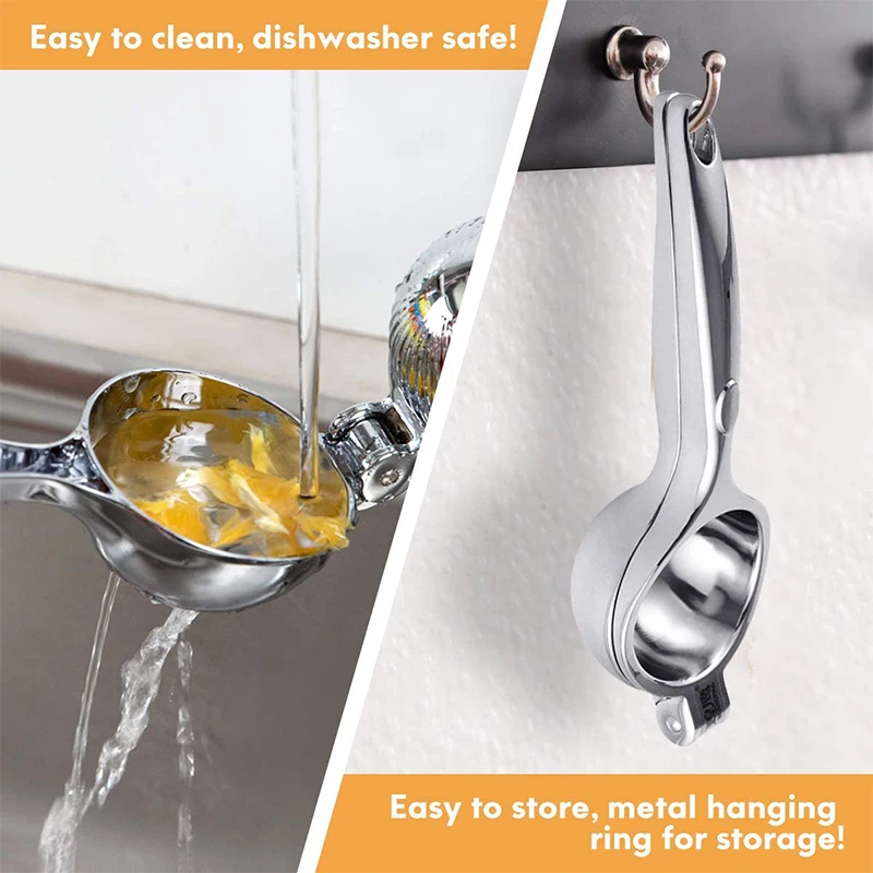 Premium Heavy Duty Zinc Alloy Citrus Juicer – Manual Hand Press Lemon Squeezer