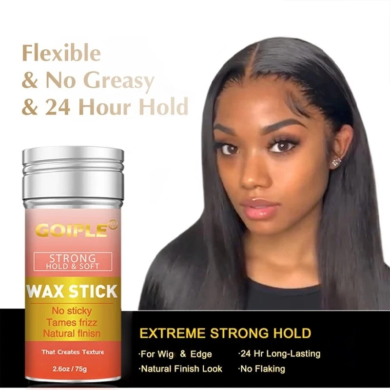 GOIPLE Edge Control Gel Wax Stick Waterproof Lace Wig Glue Extra Hold Styling Mousse Curly Foam Hair Adhesive Remover Growth Oil 3