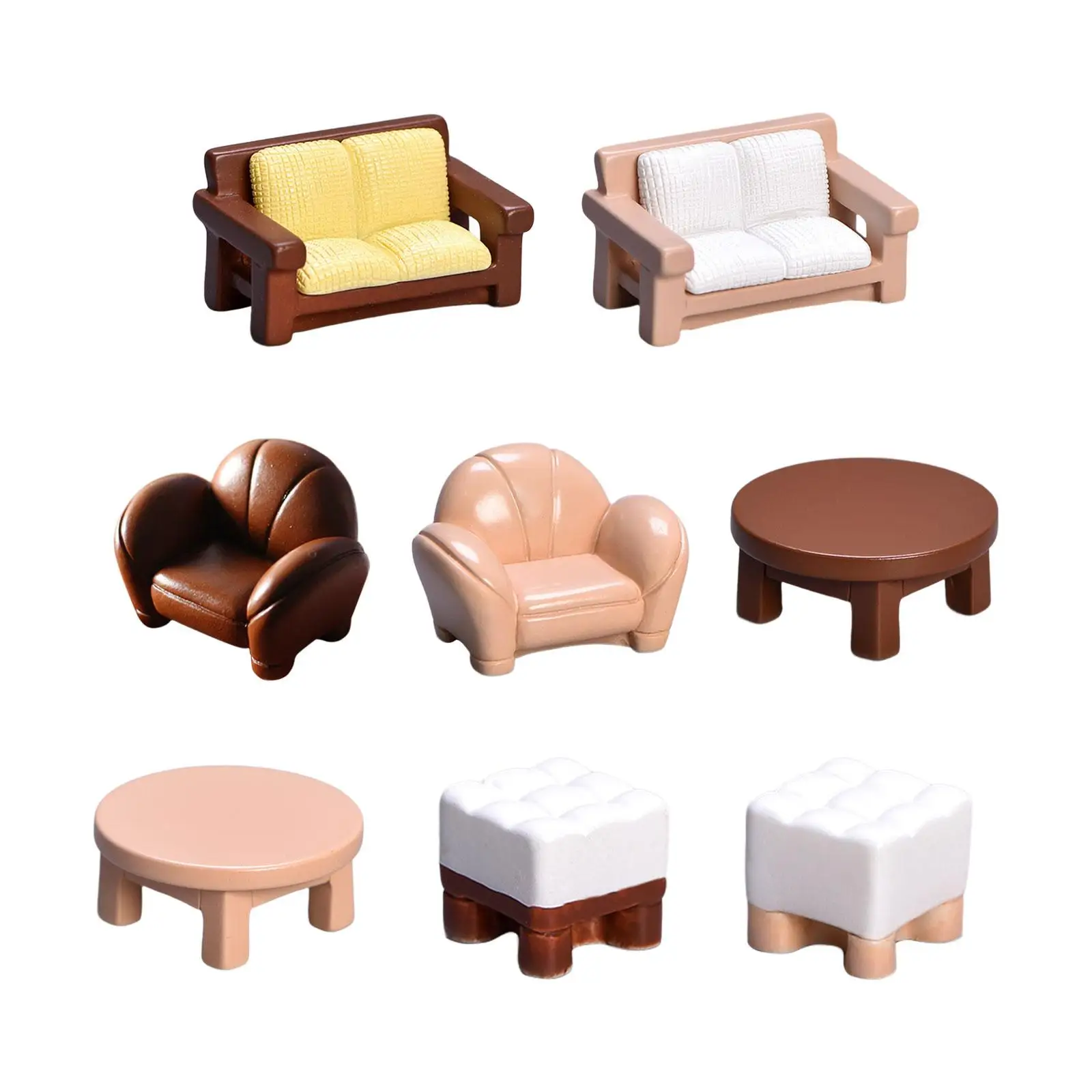 

Dollhouse Furniture Ornament Mini House Scene Props Photo Props Miniature Dollhouse Desk for Bedroom Kitchen Balcony Study Decor