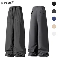 Men's Pants Summer Solid Color Breathable Casual Long Pants Loose Lightweight Trousers Male Large Size Streetwear Trousers