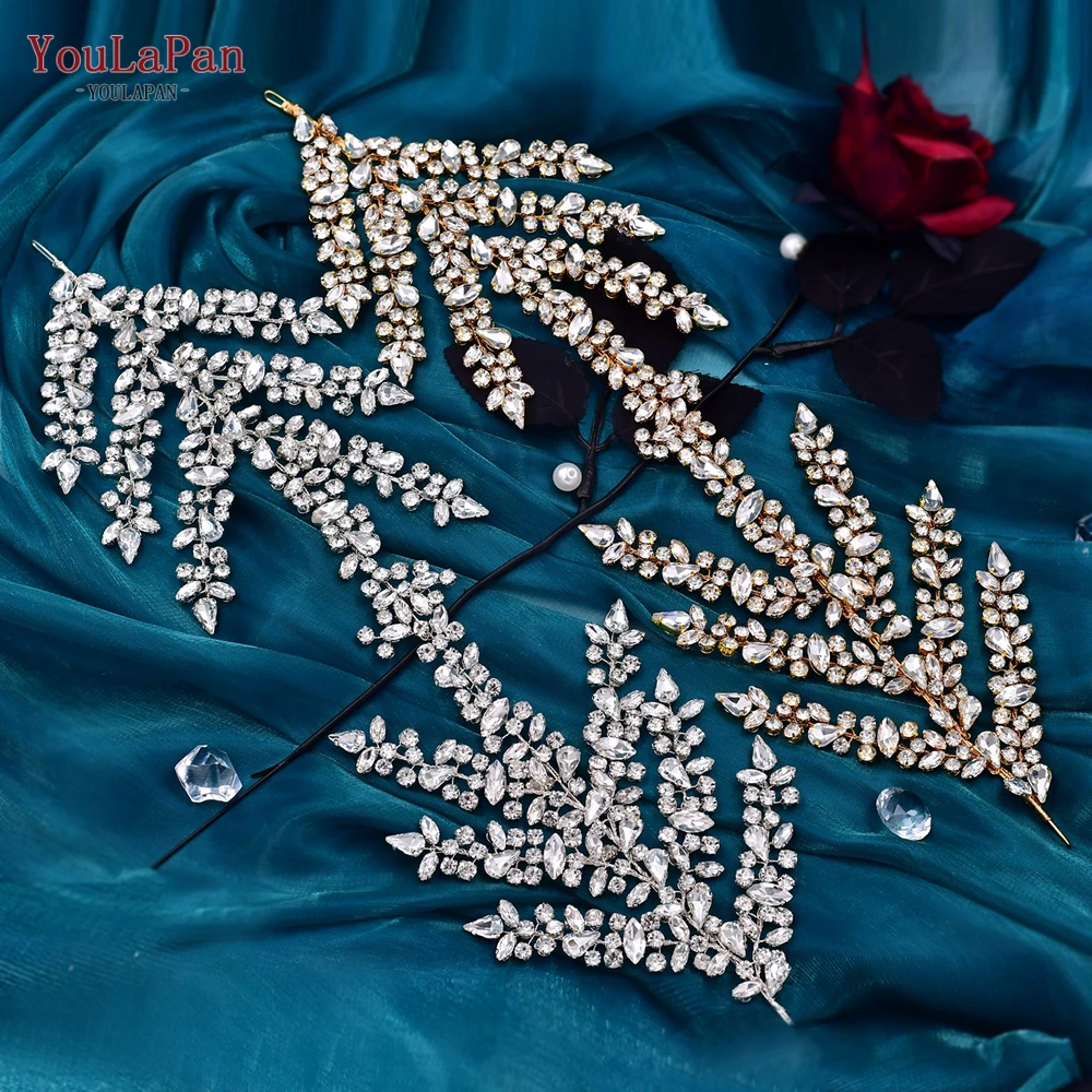 YouLaPan HP425 Bridal Headbands Wedding Tiara and Crown Crystal Headwear Rhinestone Wedding Accessories women Bride Headpiece
