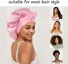 Satin Bonnet Silk Bonnet Adjustable Bonne For Sleeping Hair Bonnet With Tie Band Bonnets For Women Men 5