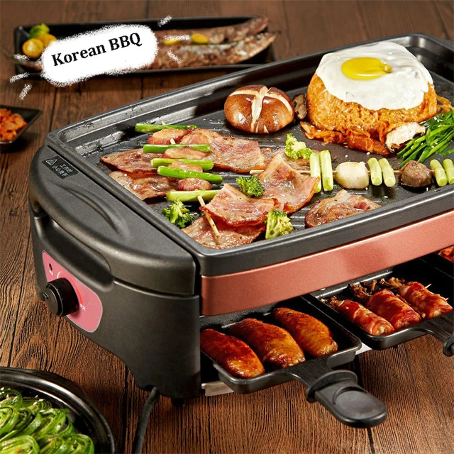Indoor Grill, CUSIMAX Smokeless Grill Indoor, Electric Grill Griddle, 1500W  Korean BBQ Grill with LED Smart - AliExpress
