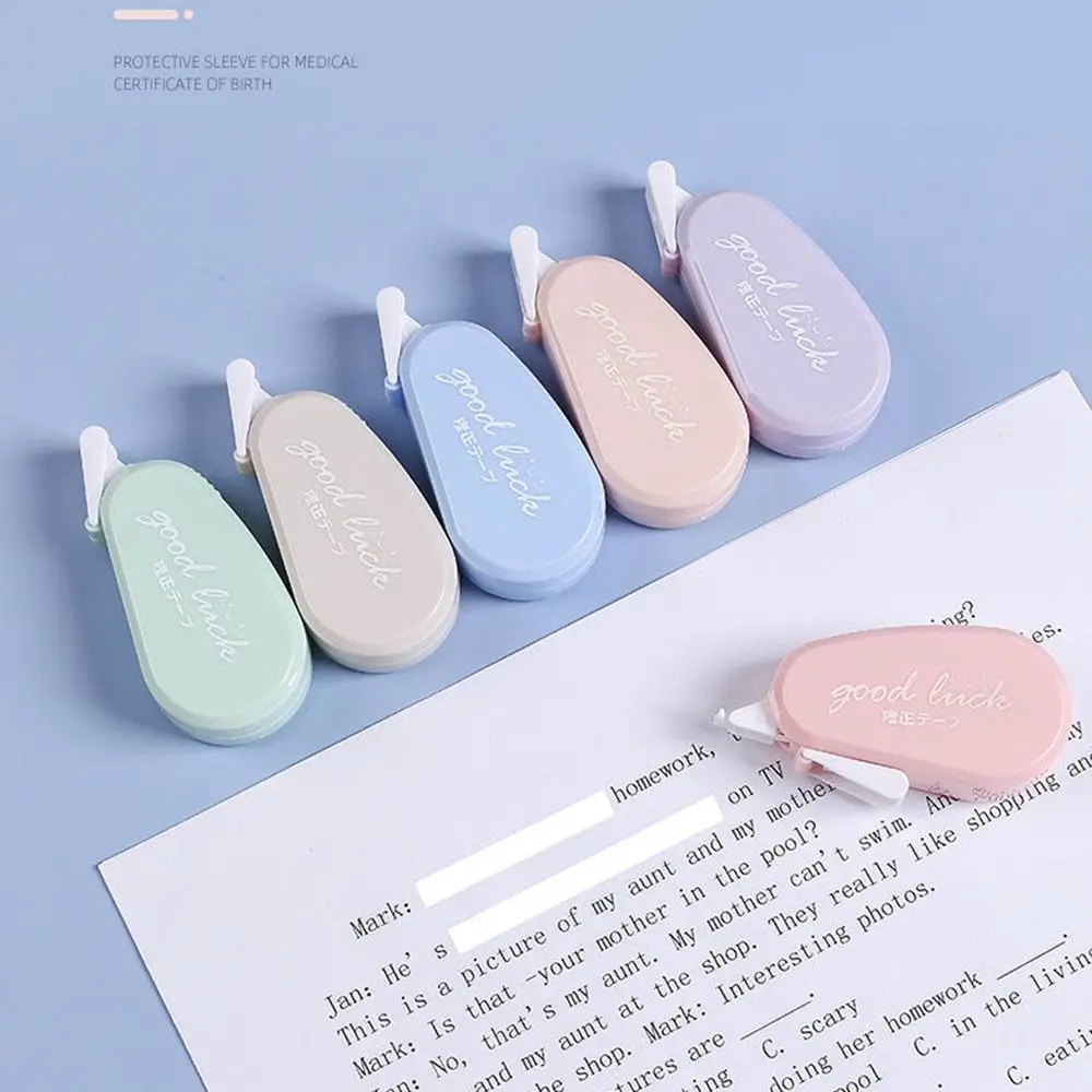 Creative Cute Office School Supplies Creative Stationery Correcting Tool Adhesive Tape Correction Tape Transparent Blank