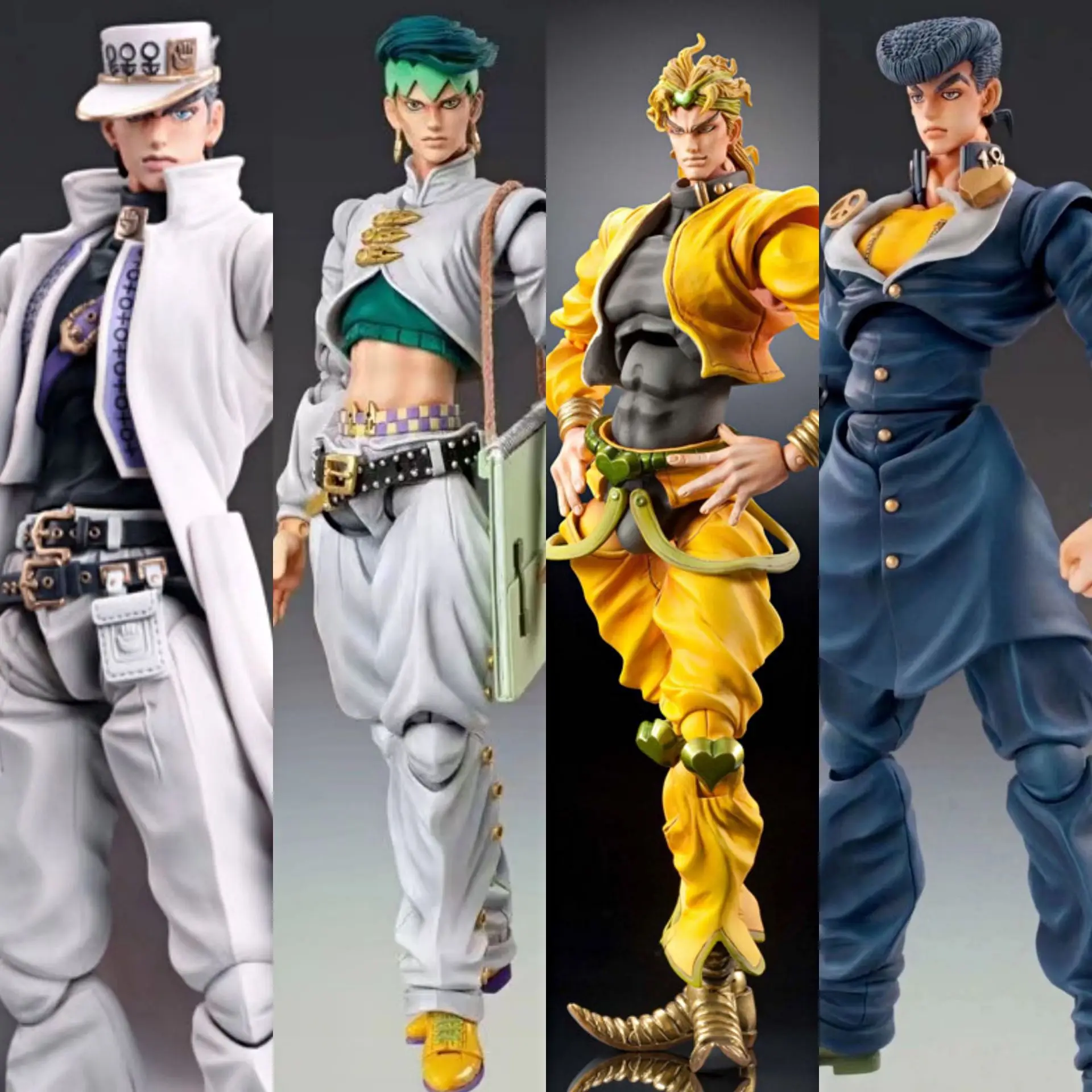 

JoJo's Bizarre Adventure Kujō Jōtarō Dio Brando Figure Bruno Rohan Kishibe Figure Anime Figures Action Figurine Model Collection