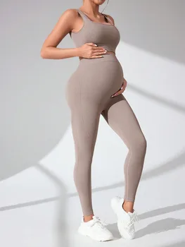 Pregnant Women Yoga Suit Moisture-wicking Quick-drying Sports Fitness Bra Trousers Suit Women Jumpsuit Maternitywinter Suit
