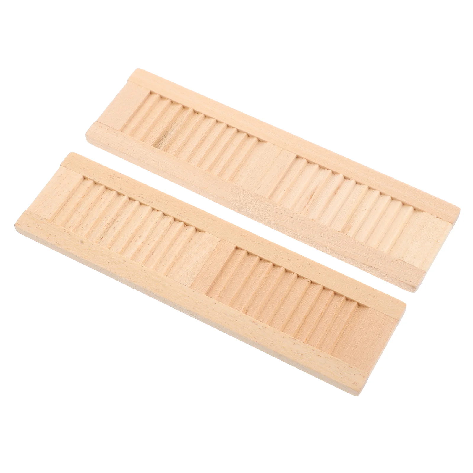 

2pcs Miniature Blind House Window Shutter Ornaments House Furniture