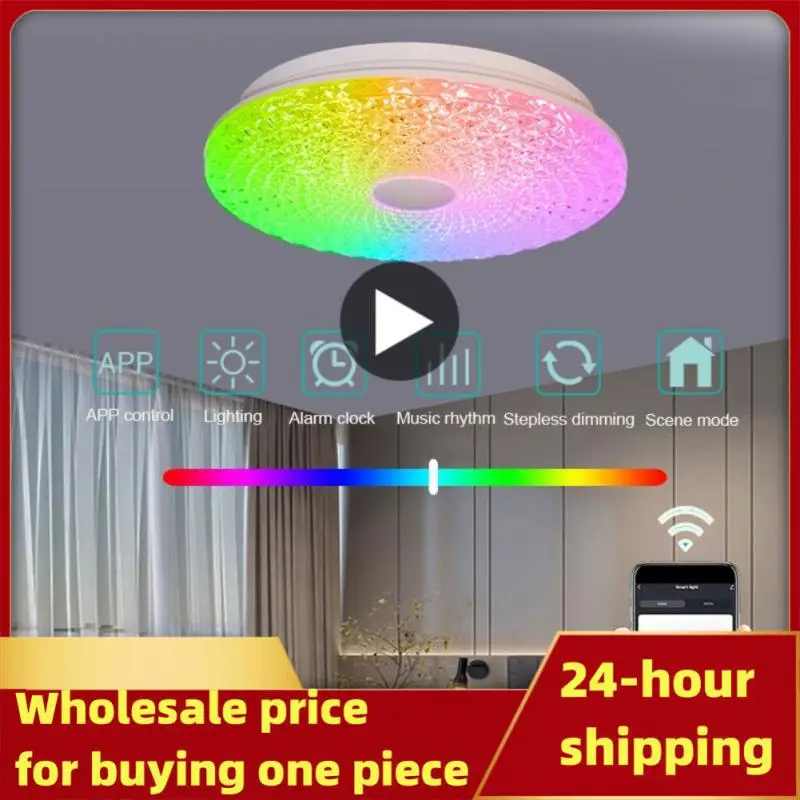 

Tuya Wifi Smart Ceiling Light 30W RGB+CCT LED Round Ceiling Lamp RGBCW Dimmable APP Voice Control With Alexa Home