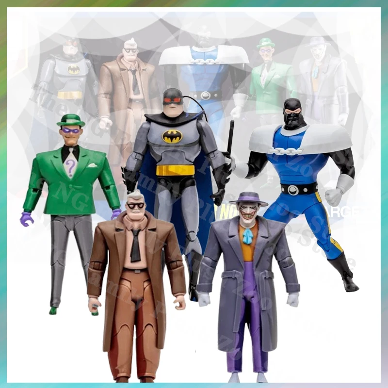 Mcfarlane Dc Direct The Animated Series Batman The Joker Riddler James Gordon Lockup Anime Action Figurine Statue Giocattolo Regalo Per Bambini
