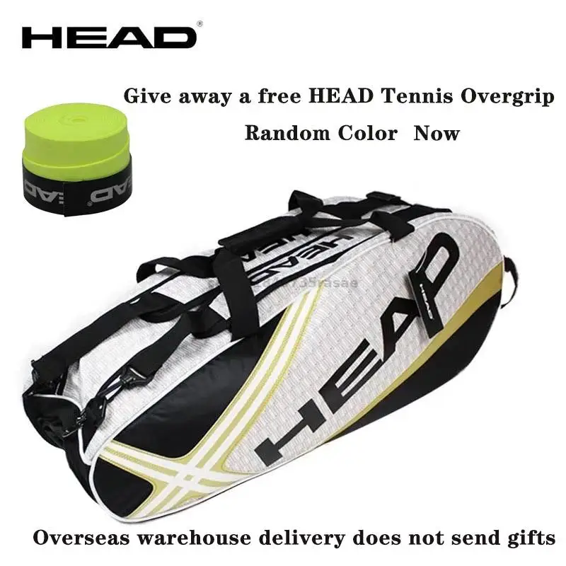 

Original Head Tennis Bag Brand Tennis Racquet Bag 6-9 Piece Rackets Tennis Bag Nylon Dacron Tennis Racket Racquet Backpack TT