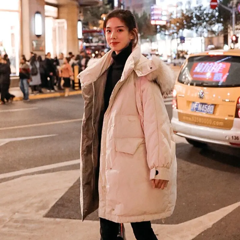 Maternity Winter Parkas Jacket Women's Large Size Loose Down Cotton Coats Casual Hooded Outwear Pregnant Woman Puffer Parka Coat